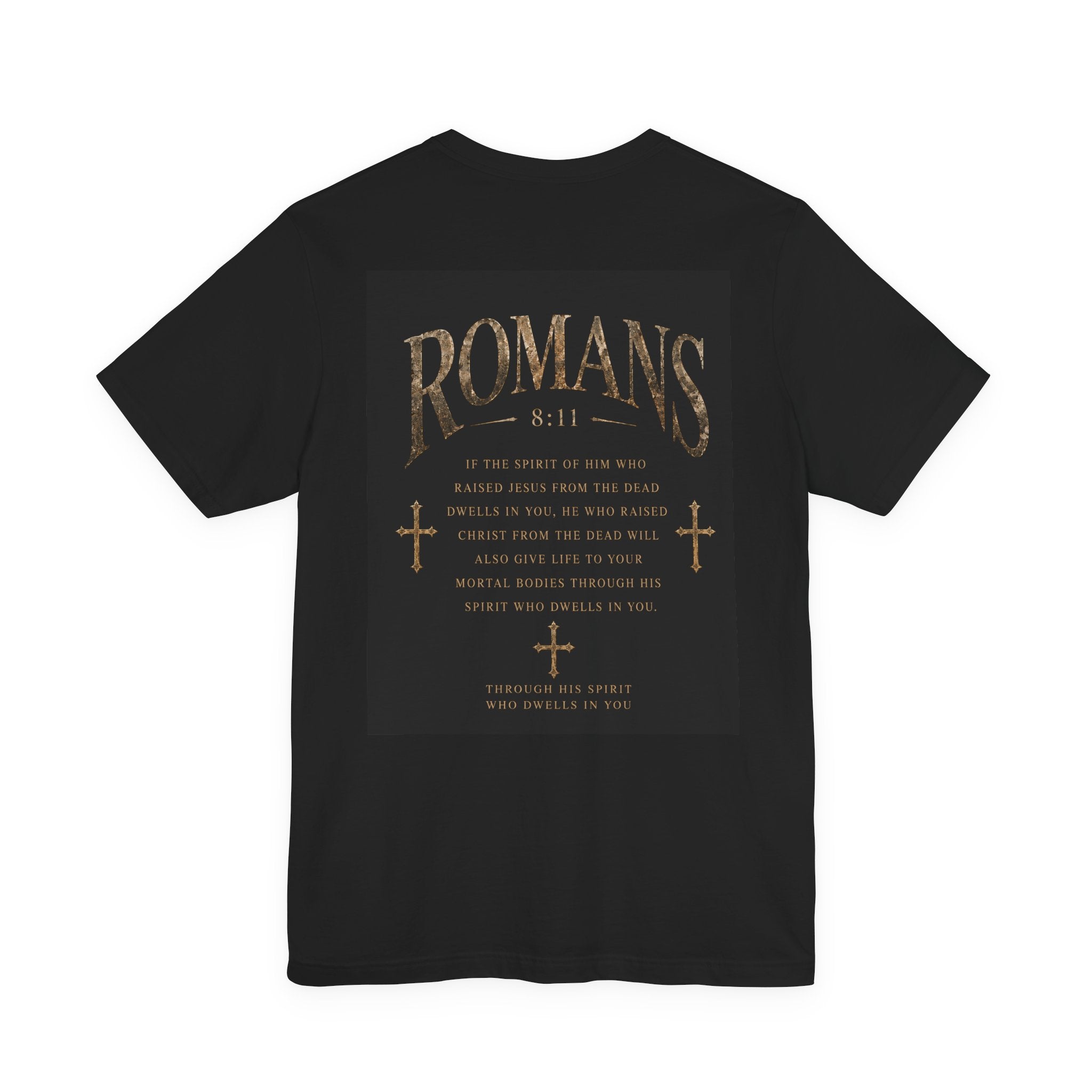 Romans 8:11 Scripture Tee — Vintage Religious Christian T‑Shirt